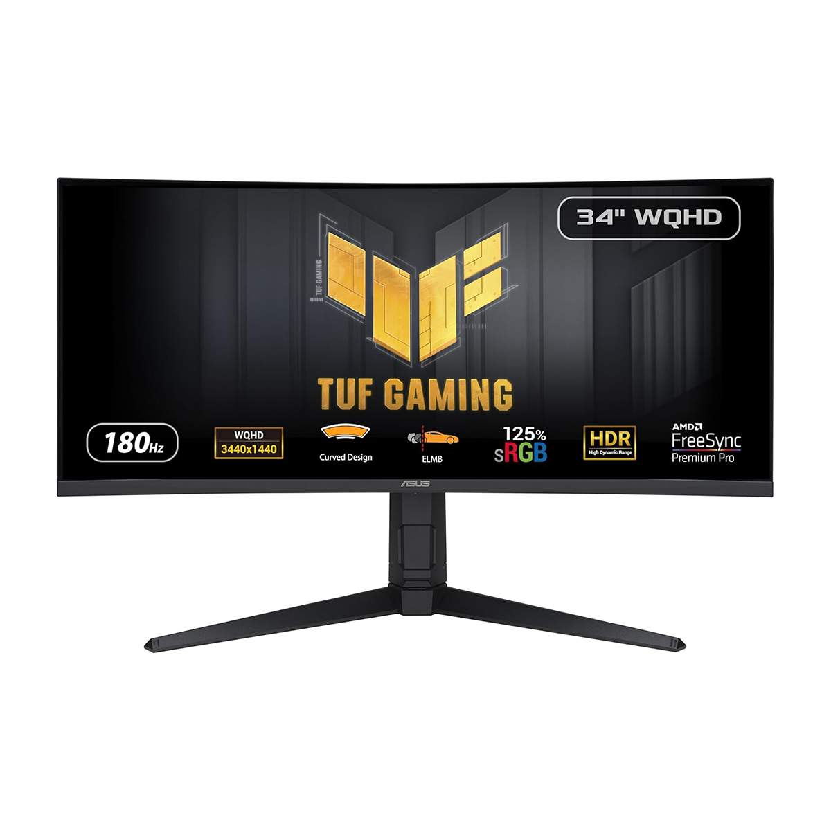 مانیتور ایسوس مدل TUF Gaming VG34VQL3A سایز 34 اینچ مخصوص بازی-small-image