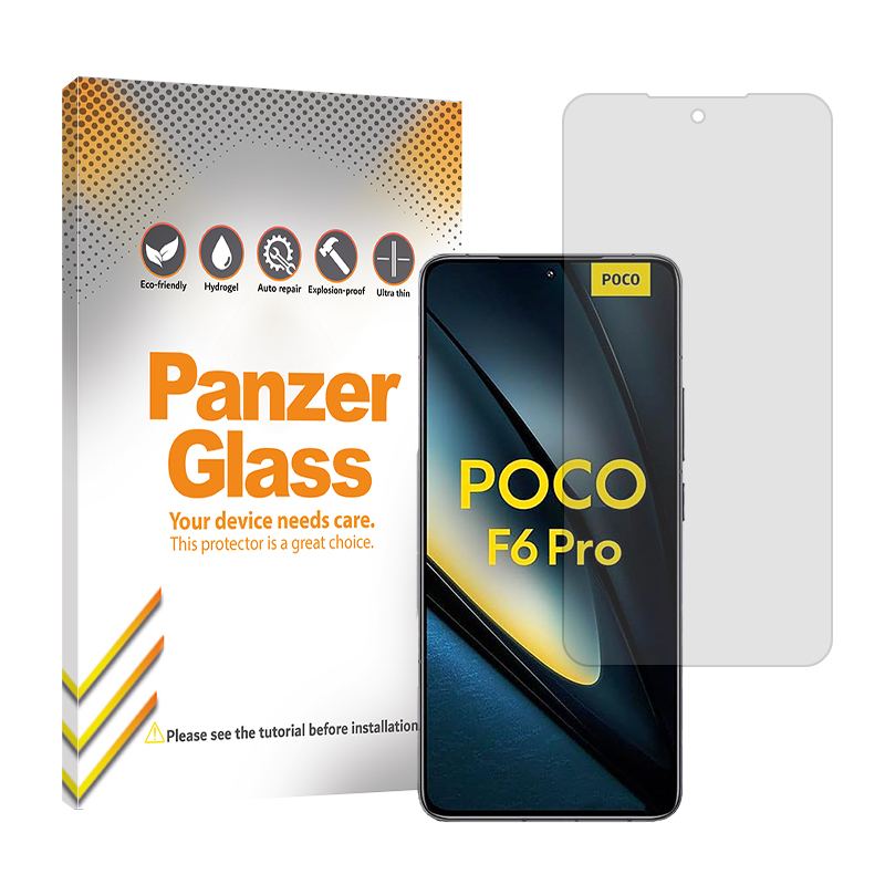 گلس گوشی شفاف شیائومی Poco F6 Pro پنزر گلس مدل Resistant