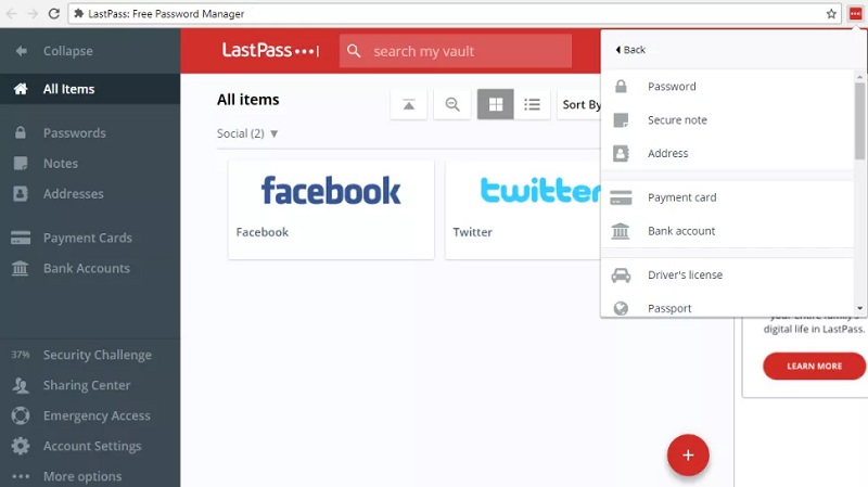 افزونه LastPass