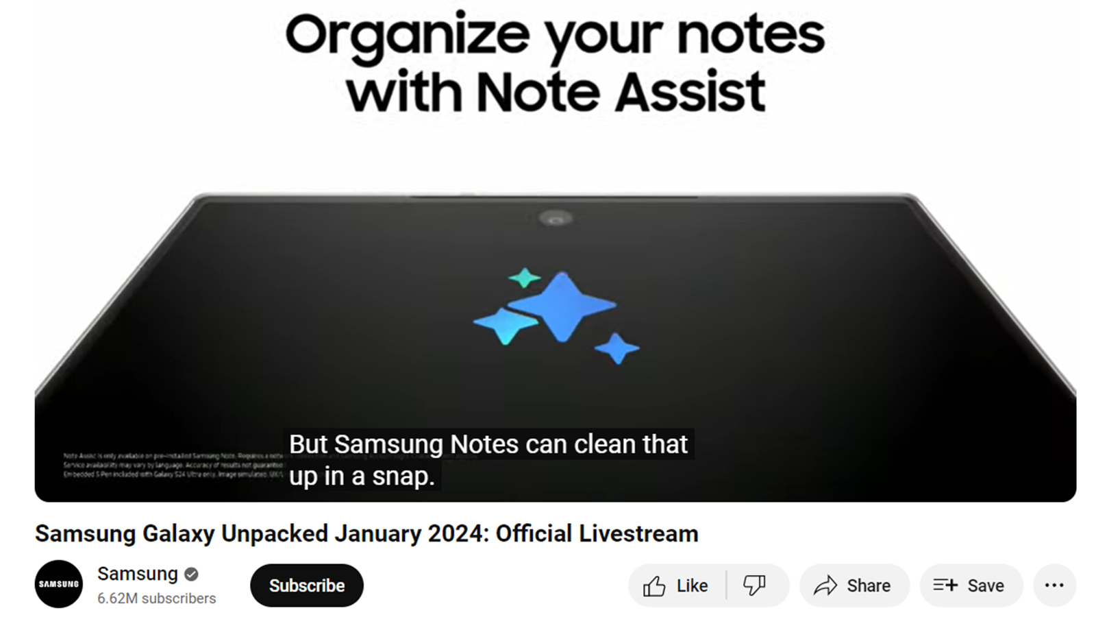 قابلیت Note Assist در سامسونگ نوت