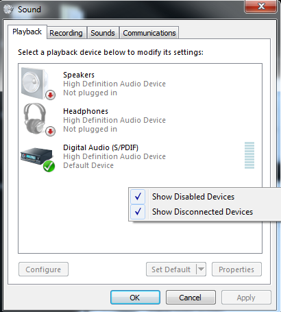 رفع مشکل پخش نشدن صدا با کابل hdmi در ویندوز