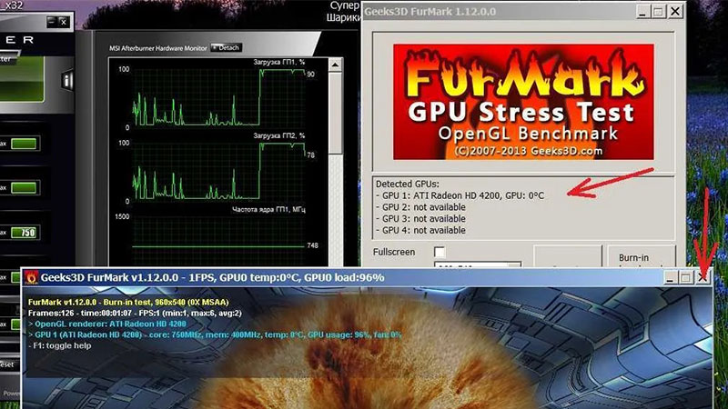 نرم افزار تست سلامت کارت گرافیک FurMark