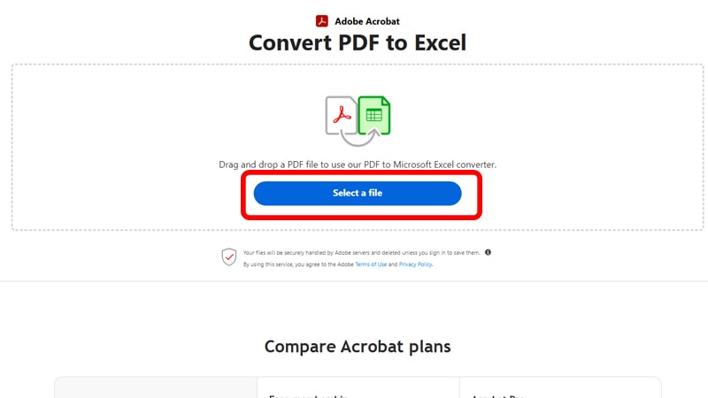 بارگذاری فایل pdf در سایت Adobe Acrobat Online